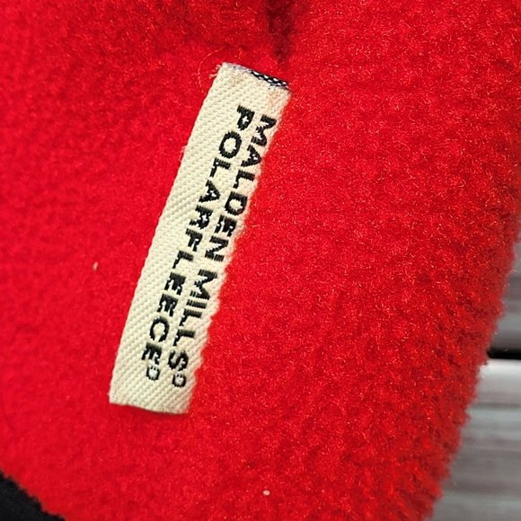 Vintage Russell Athletic Malden Mills Polar‎ Fleece Vest Sweatshirt Large Red - Picture 2 of 11